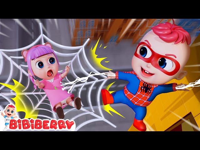 Baby Spider Man Rescue 🤩 My Mommy Is A Superhero | Imagine Kids Songs | Bibiberry Nursery Rhymes