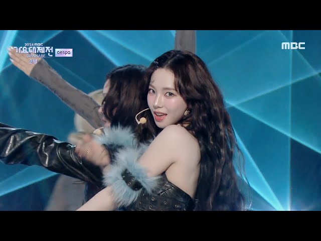 [2024 MBC 가요대제전] 에스파 - 인트로 + 슈퍼노바 + 위플래시 (aespa - Intro + Supernova + Whiplash), MBC 250130 방송