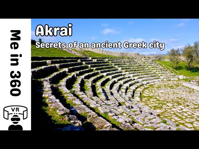 SICILY in 360º - Ancient Greek theatre of AKRAI in ITALY - 360 VR