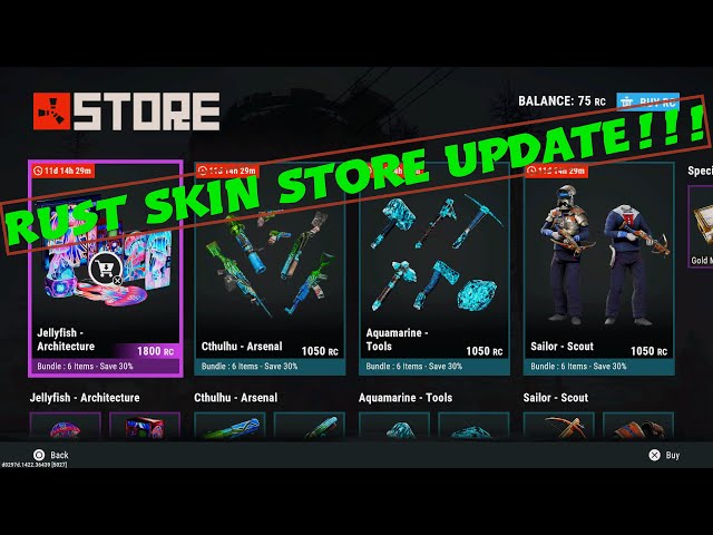 Rust skin store update!!!