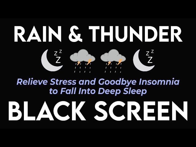 Amazing Hack for Falling Asleep Instantly with Heavy Rainstorm - Healing of Stress & Insomnia