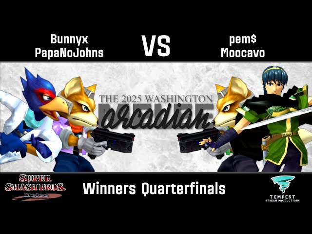 Bunnyx & PapaNoJohns vs pem$ & Moocavo - Melee Winners Quarterfinals -  WA Melee Arcadian 2025