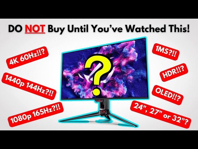 The ONLY Monitor Buying Guide You'll EVER Need (2025)