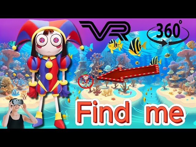 🔍 Find Pomni  in 360° VR  Girl  find me  #38  The Amazing Digital Circus