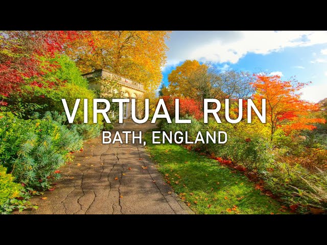 Virtual Run | City of Bath in Autumn Colours | Treadmill Running Scenery