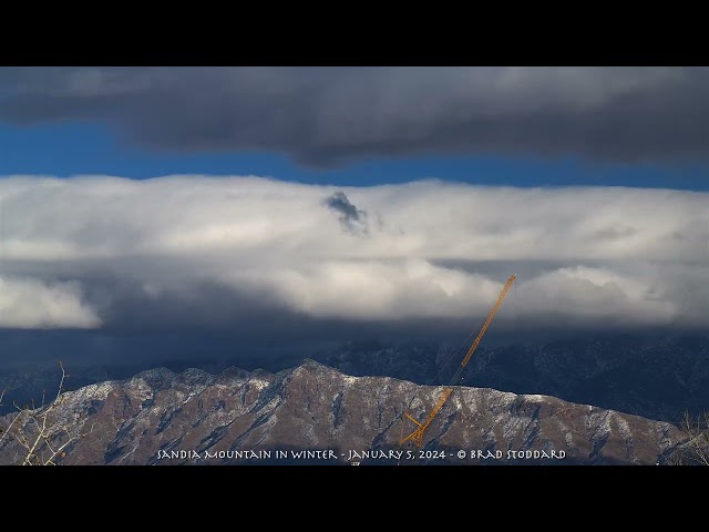 Sandia Mountain in Winter #010524 Time-lapse