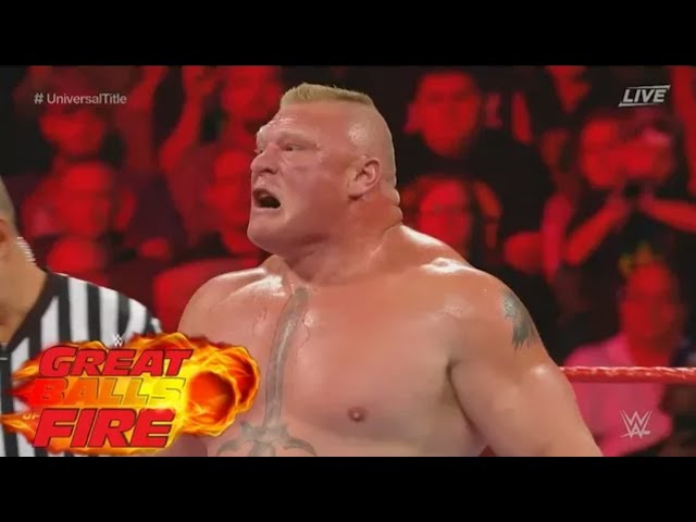 Brock Lesnar vs. Samoa Joe in Universal Champion Match - WWE Great Balls Of Fire