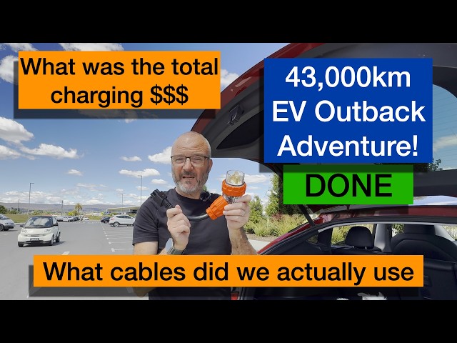 43,000km Outback EV Journey: Charging Costs & Must-Have Charging Gear Revealed