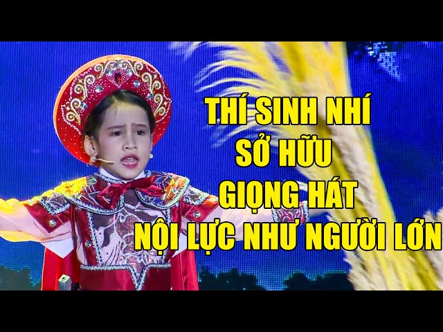 Thí Sinh Nhí Sở Hữu Giọng Hát Nội Lực Như Người Lớn Dễ Dàng Xử Lý Bài Hát Khó | Yêu Ca Cổ THVL