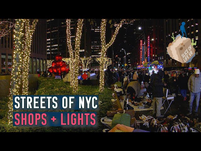 8k 3D NYC Christmas 2023 Walk: Inside Schwarz Toy Store + Saks Light Show - Best 360 Video (Quest 3)