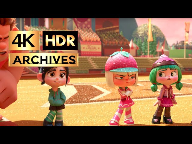 Ralph Breaks The Internet - Sugar Rush Racers All Scenes, Except The First Race [ HDR - 4K - 5.1 ]