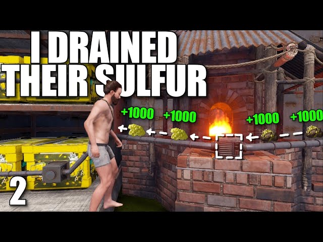 I USED A 200 IQ STRATEGY TO DRAIN THIS CLANS SULFUR | Solo Rust