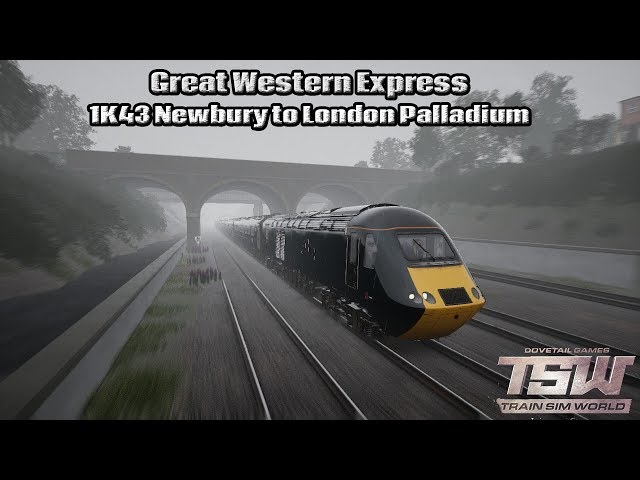 Train Sim Would - Service Mode - GWE -  1K43 Newbury to London Palladium