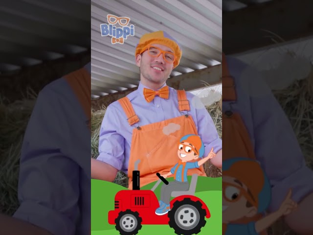 Apparently Blippi Likes Tractors? | #shorts #blippi #tractors #colors #learning