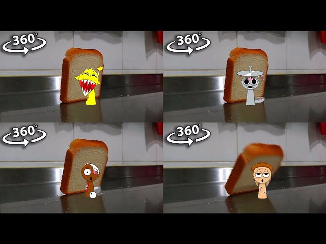 Toast falling over ALL Incredibox Sprunki | 360° VR Video