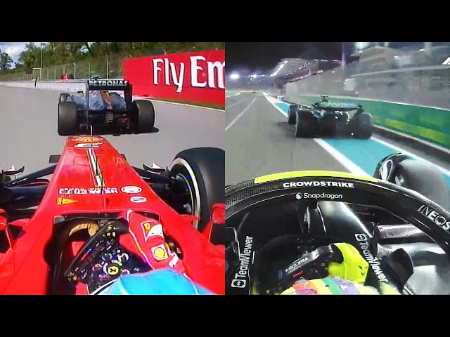 Alonso and Hamilton continued their DRS game 10 years later