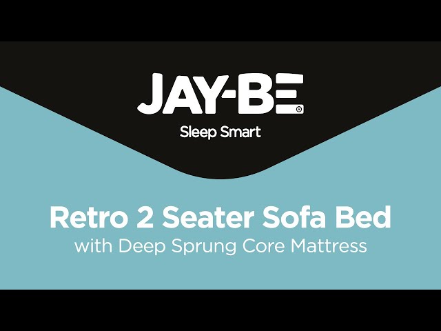 Jay-Be® Retro Sofa Bed with Deep Sprung Core Mattress Two Seater