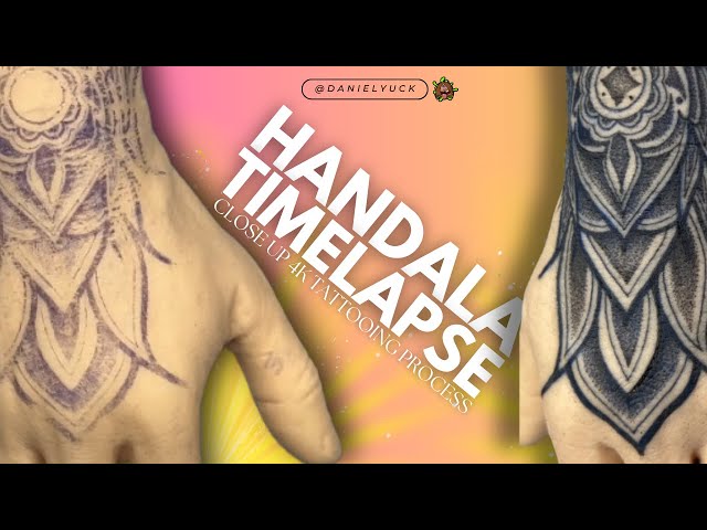 Tattooing Top Of Hand - Handala Timelapse Tattoo