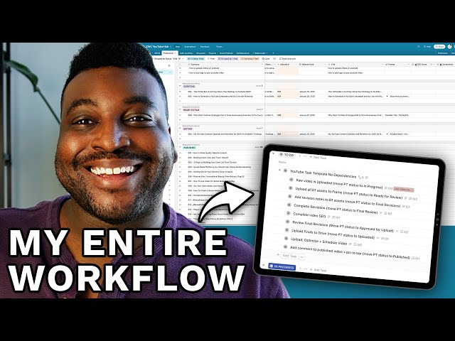 ORGANIZE Your YouTube Content in MINUTES with Airtable and ClickUp