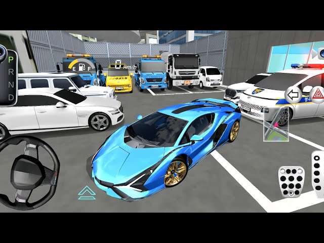 New Blue Lamborghini For Parking - 3d Driving Class android game || Car Game #gameplay​ #cargame