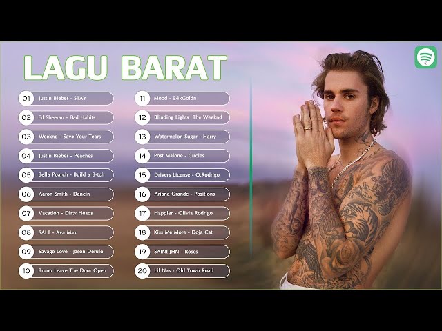 Lagu Barat Terbaru 2021 Terpopuler Saat Ini - Top Hits Lagu TikTok 2021