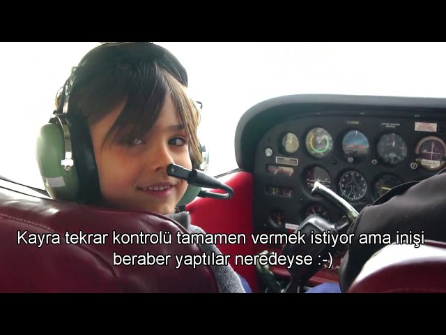 Kayra's first flight lesson