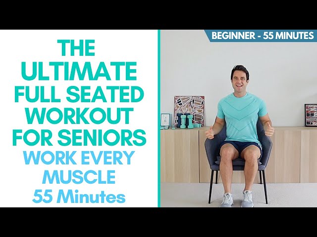 Whole Body Seated Exercises For Seniors - 55 Minutes, Beginner - Exercise Every Area Your Body