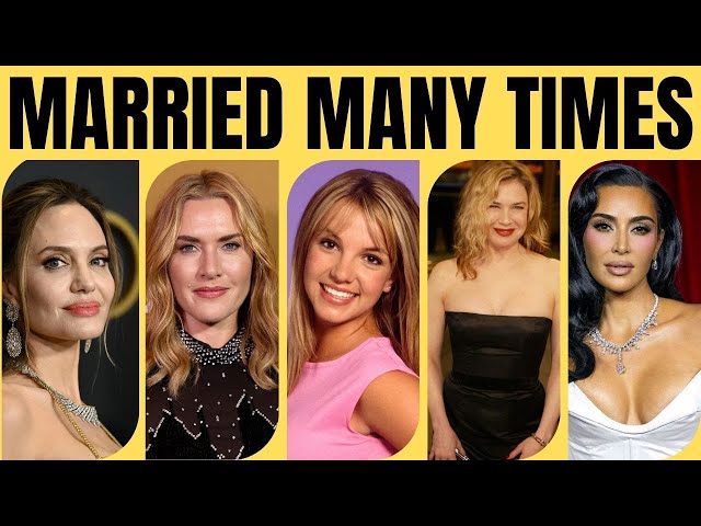 Hollywood Stars Who've Been Married Many Times