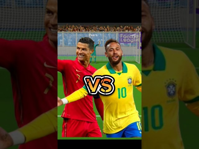 Ronaldo vs Neymar perfect goal #penaltyshoot #highlights #football #shorts #viralvideo #ronaldo