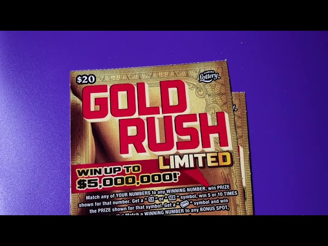 Gold Rush Lottery Tickets 24 to 26