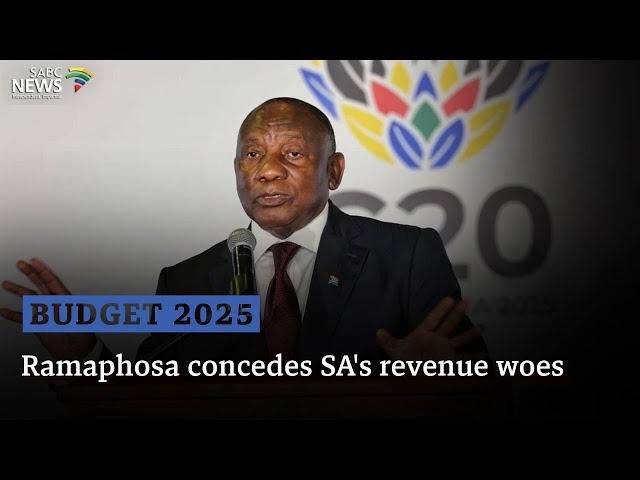 Budget 2025 | Ramaphosa concedes SA's revenue woes