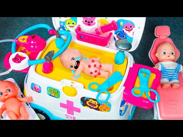 30-Min Satisfying Unboxing 💞 Pinkfong Ambulance & Disney Doctor Toys | ASMR Unboxing