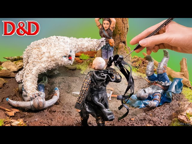 Making the Owlbear Battle Scene from D&D: No Honor Among Thieves 🔴 Keito Clay