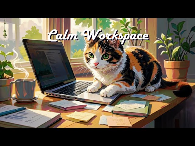 Calm Workspace 💼 light lofi 🎧 Stay Focused Without Stress