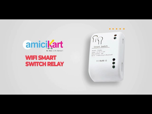 amiciSmart WiFi Smart Switch Relay