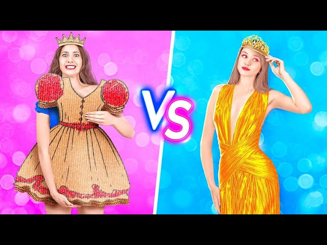 PRINCESA RICA VS. PRINCESA POBRE || || Situaciones divertidas de rica VS. quebrada por 123 GO Like!