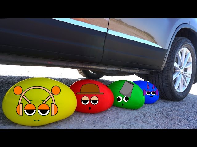 Sprunki Objects- Experiment Car vs Crushing Crunchy | Doodle Sprunki #30