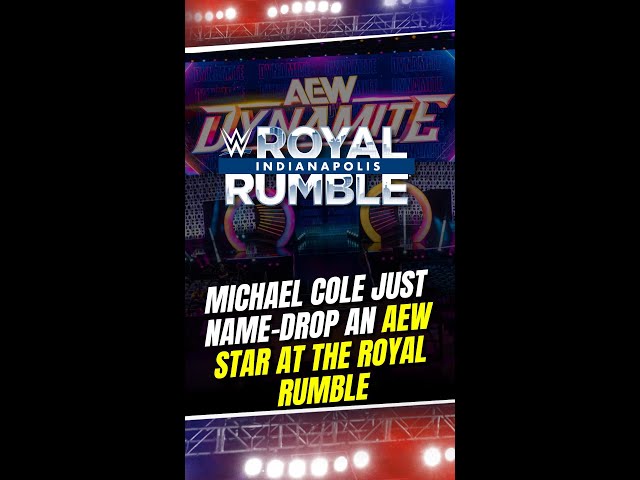 Michael Cole Name-Drops Adam Cole at the Rumble! Could a Return Be Coming #RoyalRumble #shorts