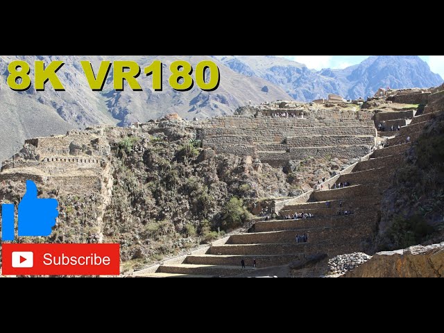 8K VR180 Peru Ollantaytambo Sacred Valley gateway to Machu Picchu | Travel vids with ASMR or Music