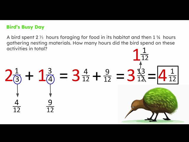 Mixed Number Word Problems