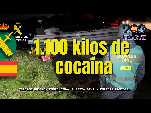 Desarticulada organización criminal que se encontraban “alijando” más de una tonelada de cocaína