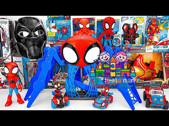 🕷️ Marvel's Spider-Man Series Unboxing | Spider-Man Action Dolls, Glowing Electric Toy Gun 🔫