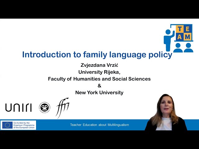 2.1.1 Introduction to family language policy