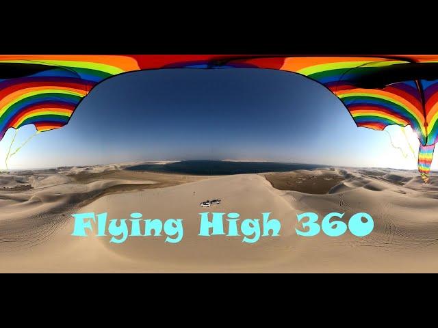 #Sealine #Qatar #Desert #360Degree Video from a #GoProMax attached to a #Kite, at the #InlandSea.