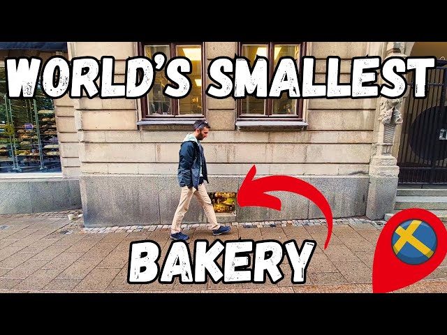 We found the SMALLEST Bakery in The World Owned by a mouse in SWEDEN !