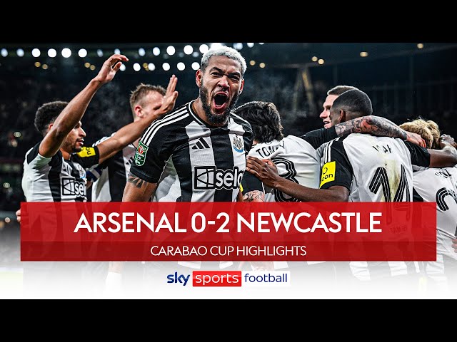 Isak & Gordon blow away Gunners in North London! 🔥 | Arsenal 0-2 Newcastle | Carabao Cup Highlights