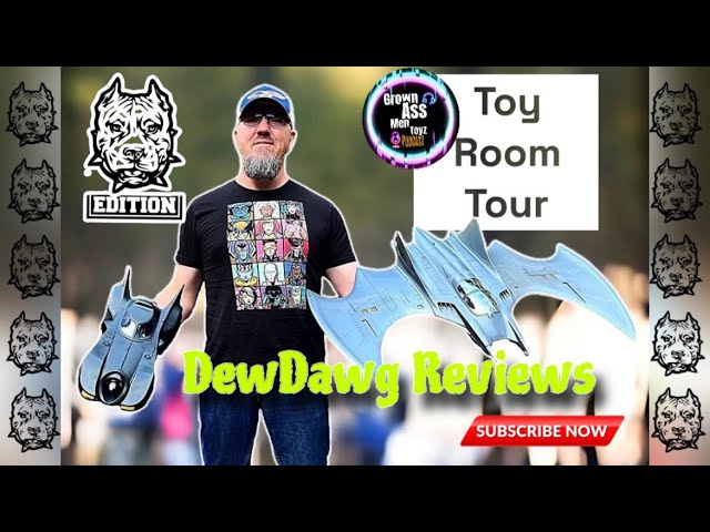 Grownassmentoyz Toy Room Tour with @DewDawgReviews OMG  Can you believe this guy's collection ..