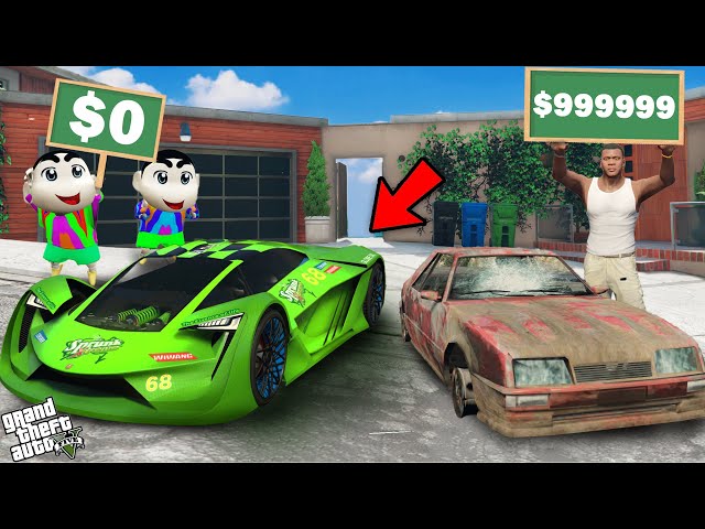 Franklin And Shinchan Supercar Upgrade Challenge In GTA 5!