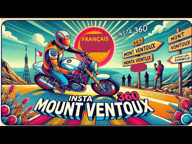 🇫🇷ASCENSION FINALE  DU MONT VENTOUX EN MOTO: INSTA360° CAMERA 🇫🇷 explorez aussi la description.