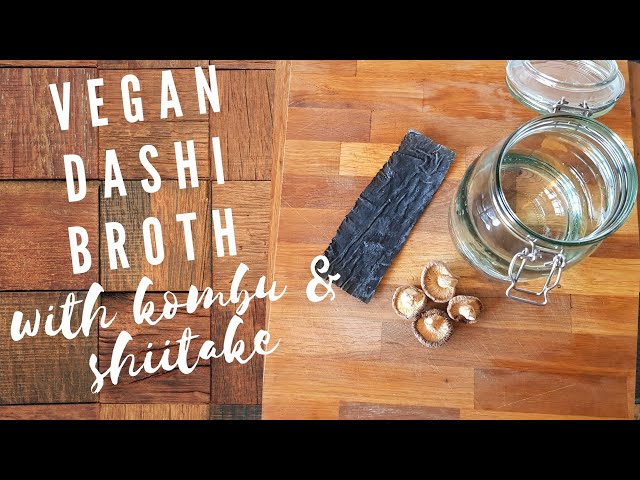 Cold Brew Vegan dashi with kombu and shiitake: great dashi substitute